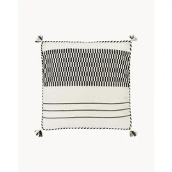 Copricuscino In Cotone Con Struttura Intrecciata A Mano E Nappe Okiro*Westwing Collection Best