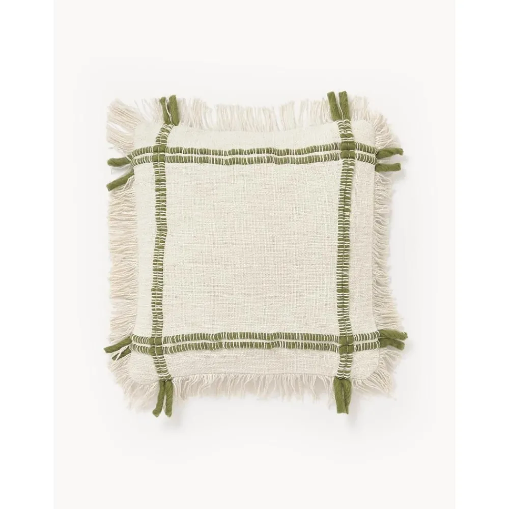 Copricuscino In Cotone Fatto A Mano Con Frange Catalina*Westwing Collection Best