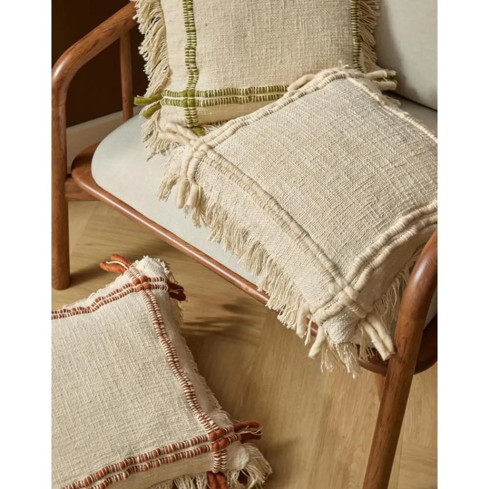 Copricuscino In Cotone Fatto A Mano Con Frange Catalina*Westwing Collection Best