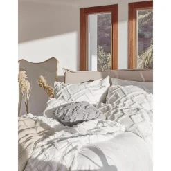 Copricuscino In Cotone Percalle Con Decorazione Capitonne Faith*Westwing Collection Best