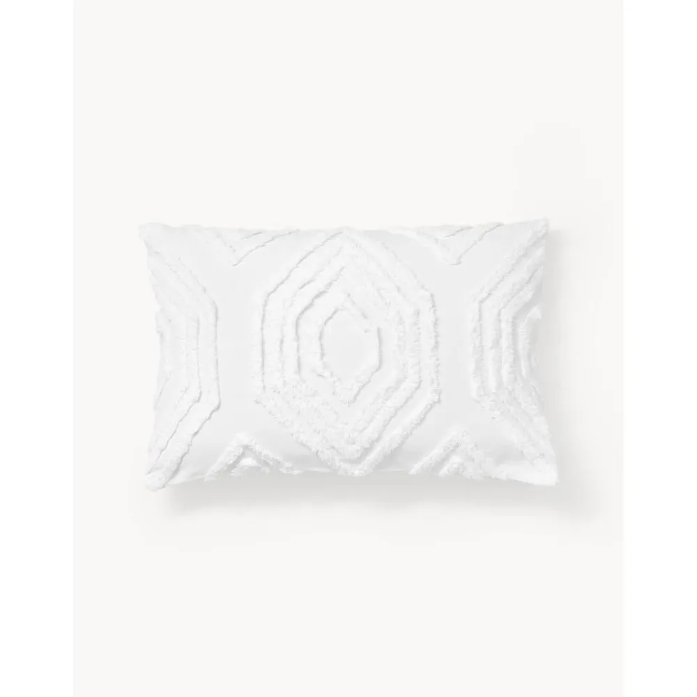 Copricuscino In Cotone Percalle Con Decoro A Ciuffi Faith*Westwing Collection Hot