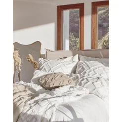 Copricuscino In Cotone Percalle Con Decorazione A Capitonne Faith*Westwing Collection Online