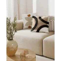 Copricuscino In Cotone Ricamato Con Struttura Alta-Bassa Reza*Westwing Collection Hot