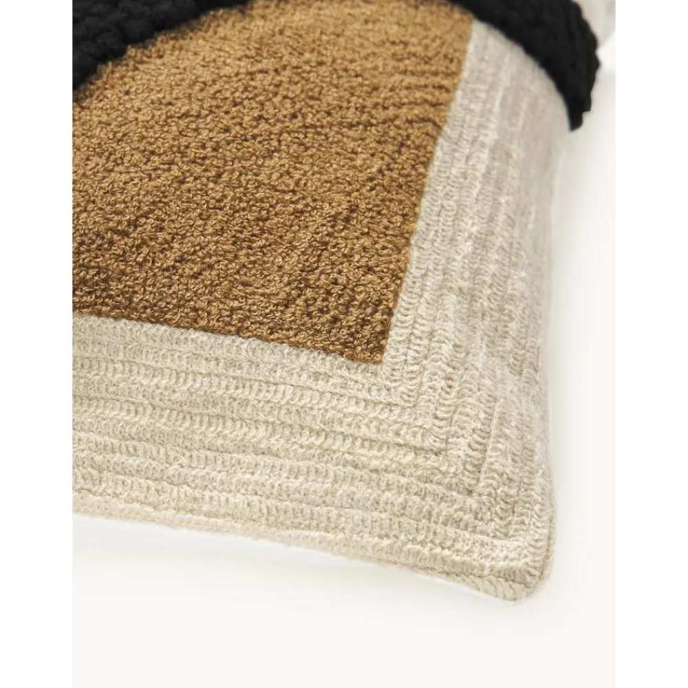 Copricuscino In Cotone Ricamato Con Struttura Alta-Bassa Reza*Westwing Collection Hot