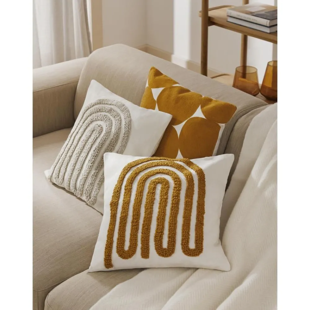 Copricuscino In Cotone Ricamato Con Struttura Rialzata Vahid*Westwing Collection Sale