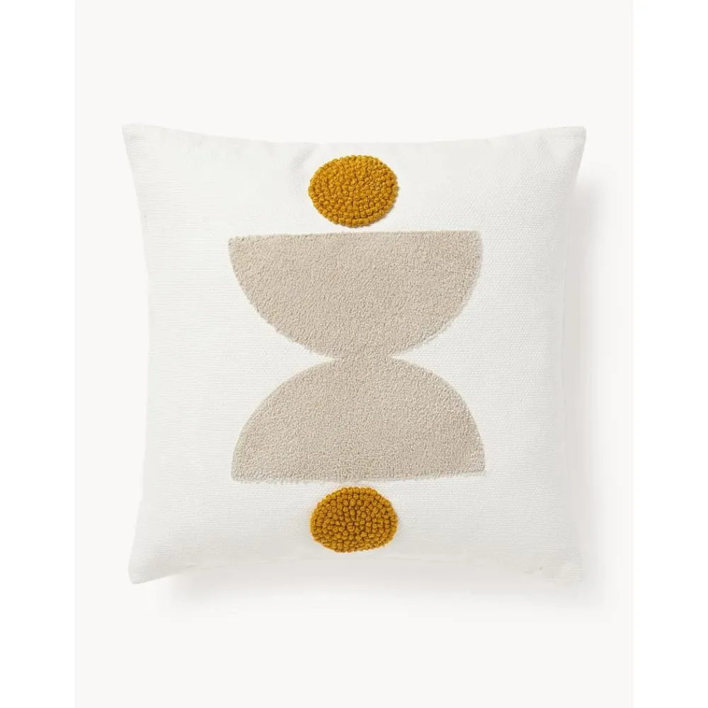 Copricuscino In Cotone Ricamato Con Motivo A Rilievo Izad*Westwing Collection Clearance