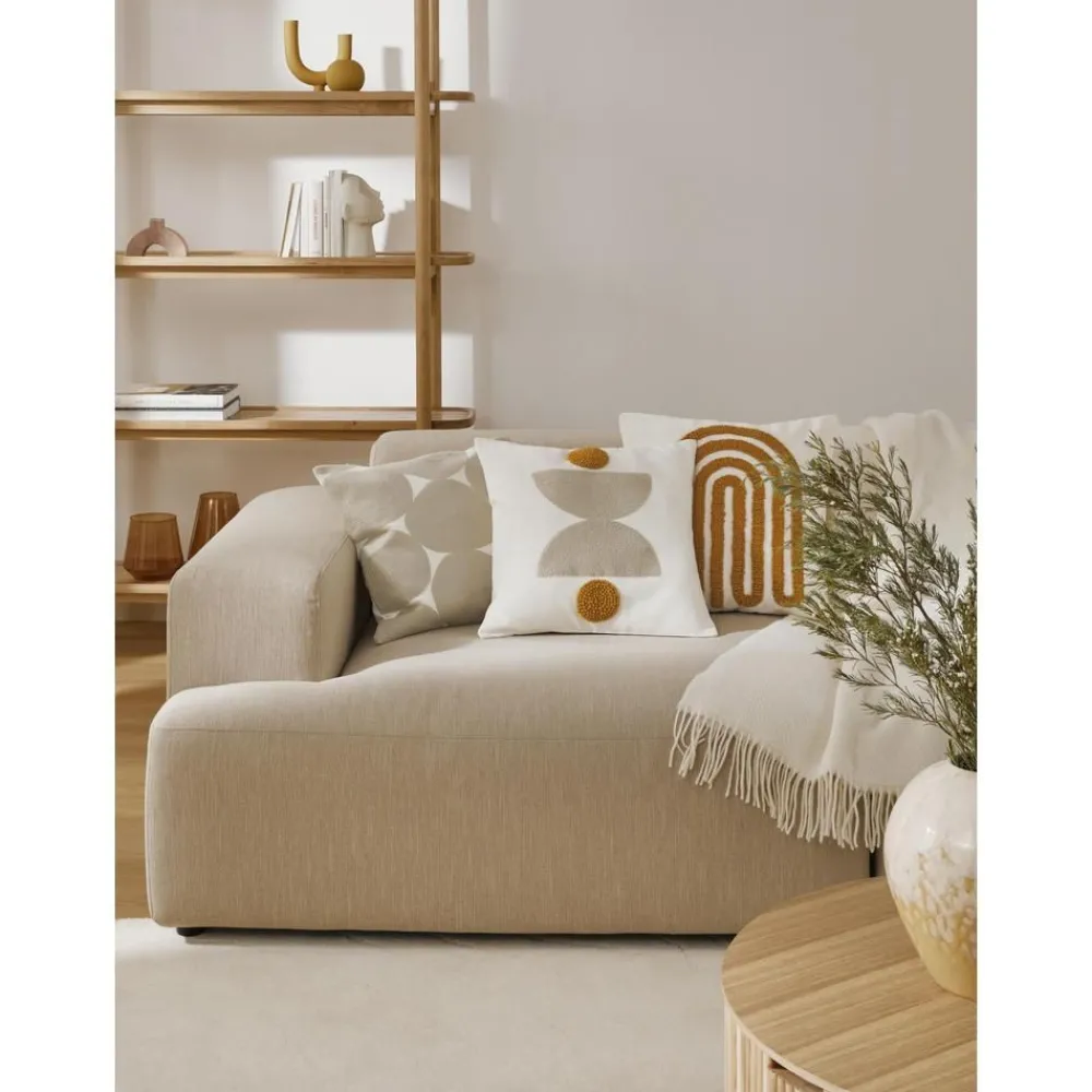 Copricuscino In Cotone Ricamato Con Motivo A Rilievo Izad*Westwing Collection Clearance