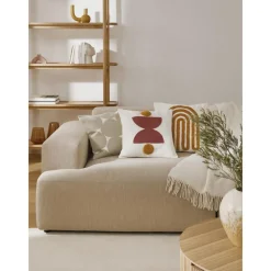 Copricuscino In Cotone Ricamato Con Motivo A Rilievo Izad*Westwing Collection Sale