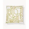 Copricuscino In Cotone Ricamato Con Decori Astratti Maree*Westwing Collection Clearance