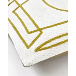 Copricuscino In Cotone Ricamato Con Decori Astratti Maree*Westwing Collection Clearance