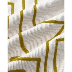 Copricuscino In Cotone Ricamato Con Decori Astratti Maree*Westwing Collection Clearance