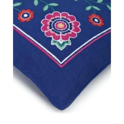 Copricuscino In Cotone Ricamato Con Motivo Floreale Lore*Westwing Collection Discount