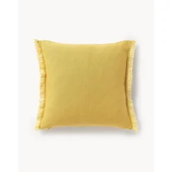 Copricuscino In Lino Con Frange Luana*Westwing Collection Clearance
