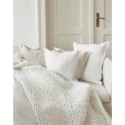 Copricuscino In Lino Con Frange Luana*Westwing Collection Sale