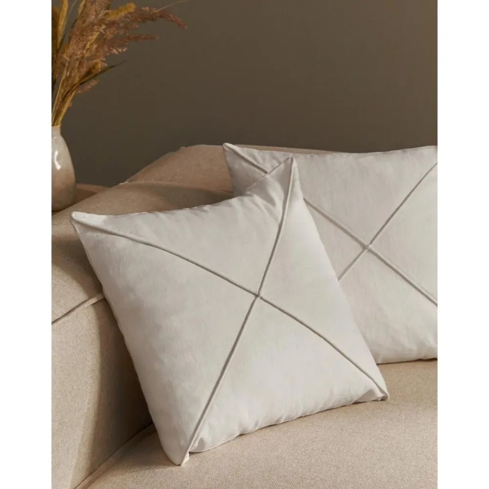 Copricuscino In Lino Con Motivo Strutturato Darla*Westwing Collection Fashion