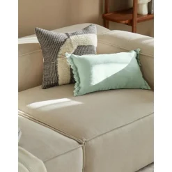 Copricuscino In Lino Con Frange Luana*Westwing Collection Discount