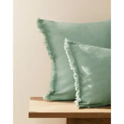 Copricuscino In Lino Con Frange Luana*Westwing Collection Discount