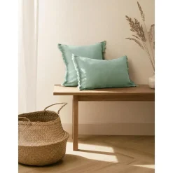 Copricuscino In Lino Con Frange Luana*Westwing Collection Discount