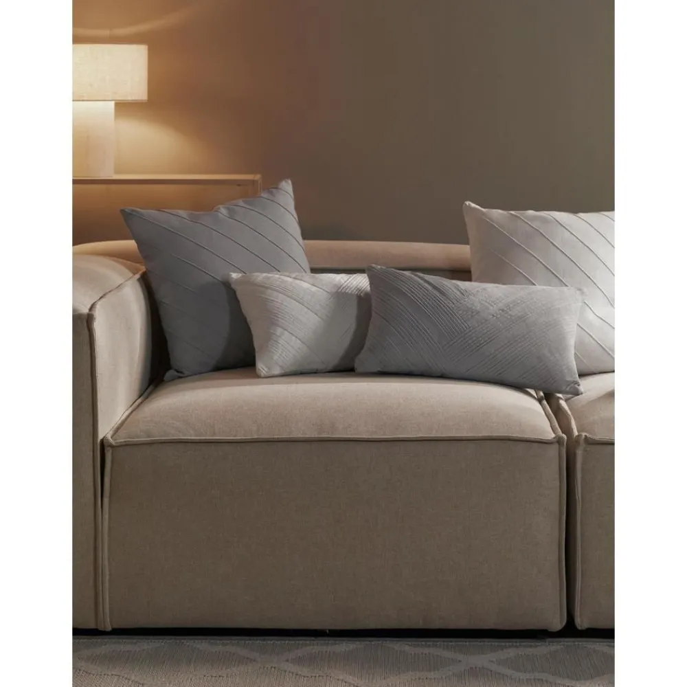 Copricuscino In Lino Con Motivo Strutturato Maya*Westwing Collection Sale