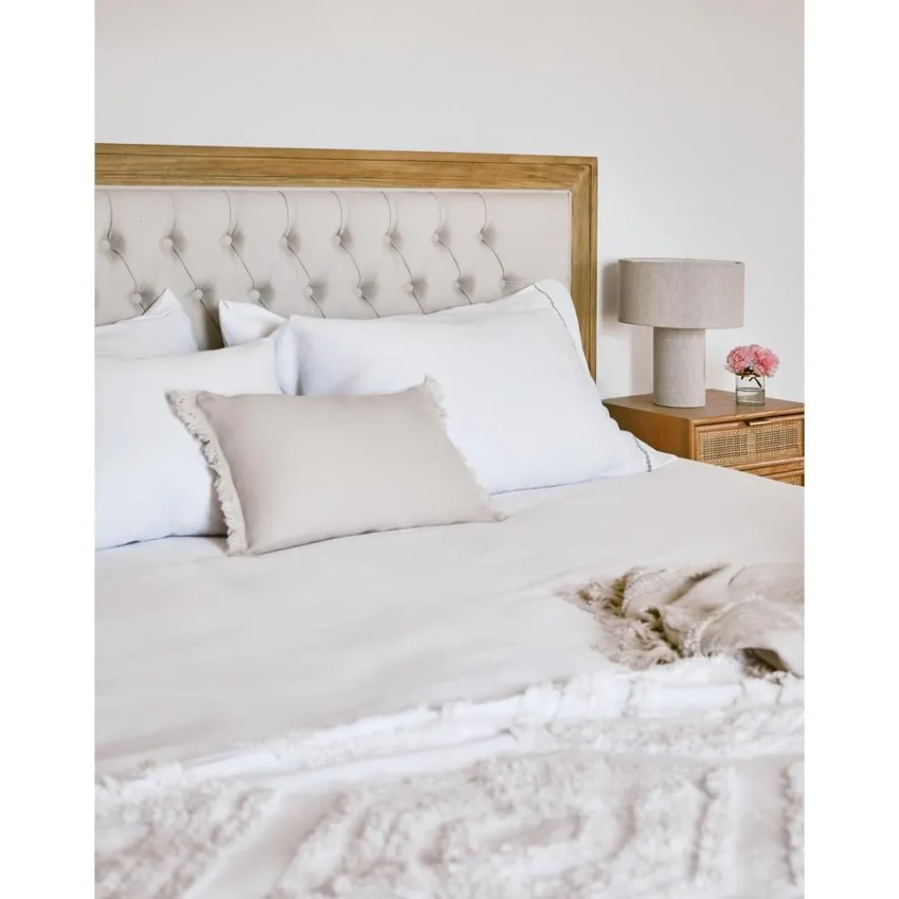 Copricuscino In Lino Con Frange Luana*Westwing Collection Outlet