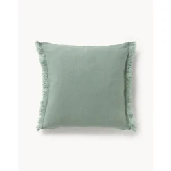 Copricuscino In Lino Con Frange Luana*Westwing Collection Hot