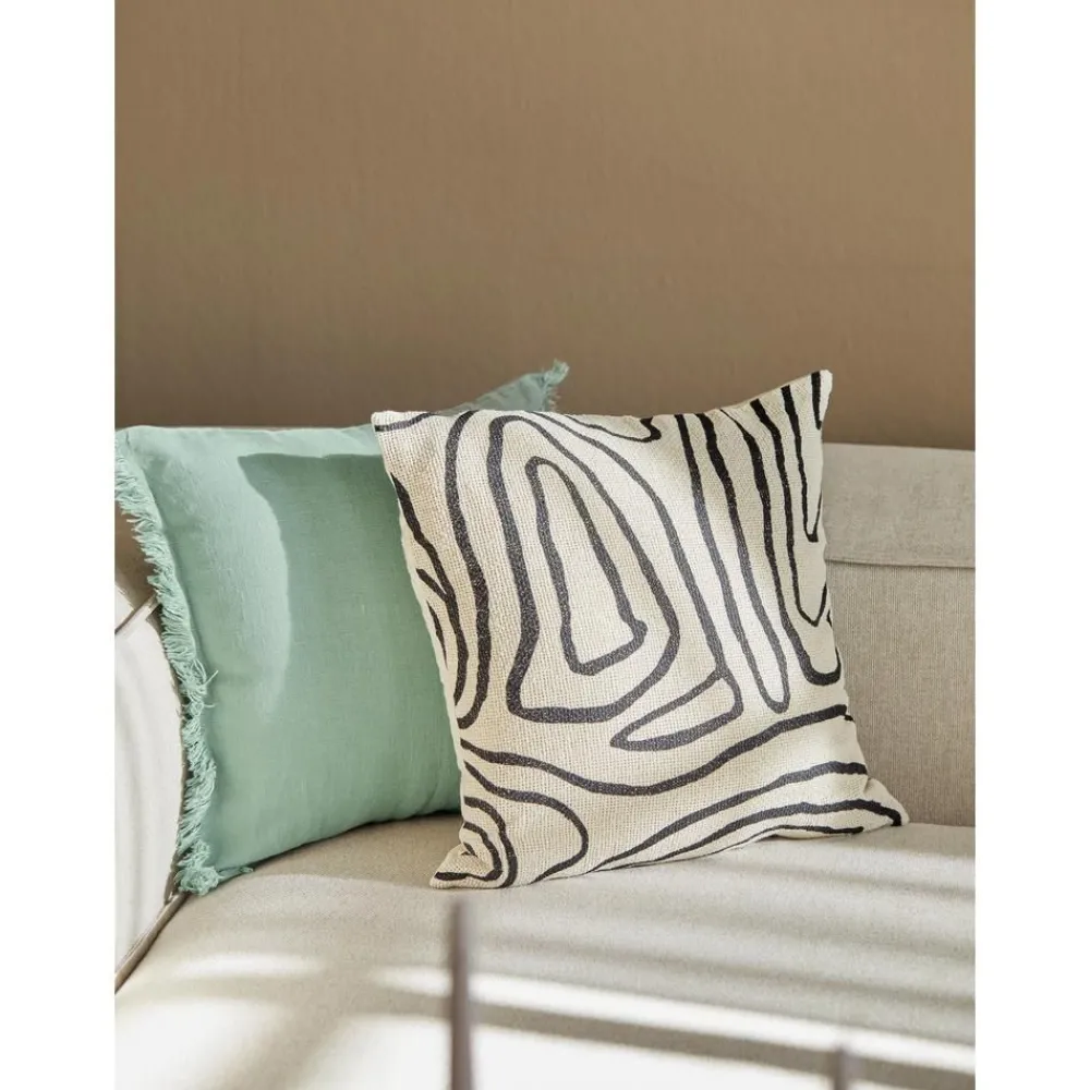 Copricuscino In Lino Con Frange Luana*Westwing Collection Hot