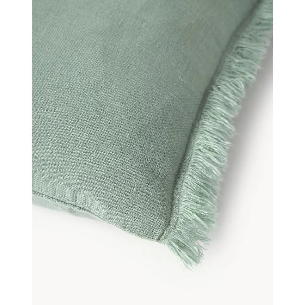 Copricuscino In Lino Con Frange Luana*Westwing Collection Hot