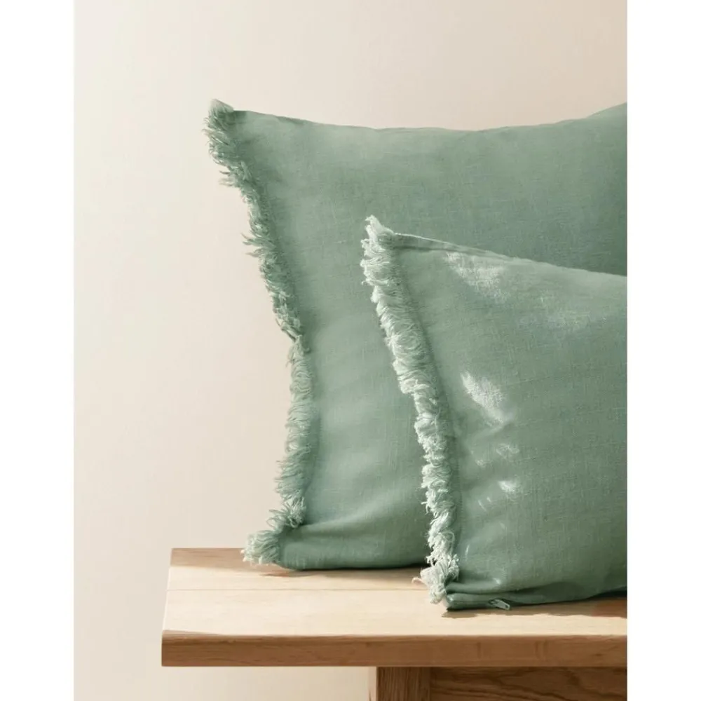 Copricuscino In Lino Con Frange Luana*Westwing Collection Hot