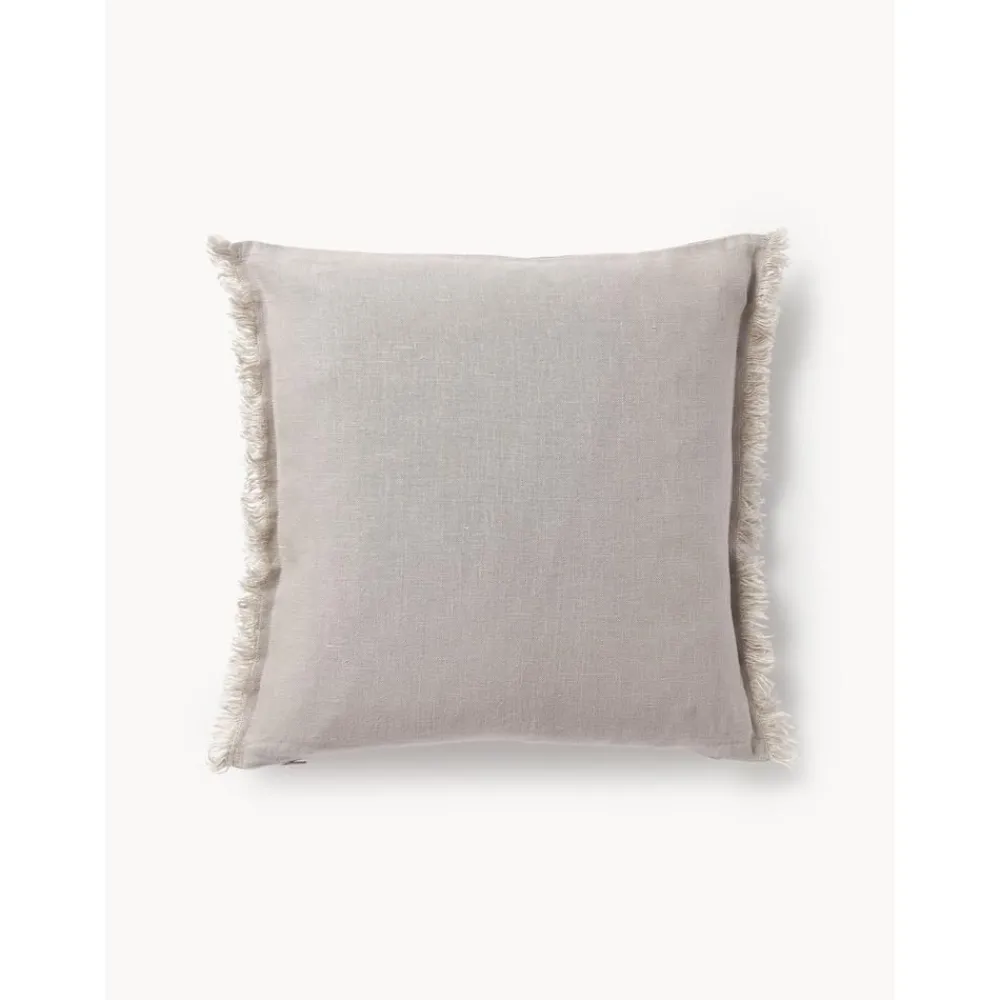 Copricuscino In Lino Con Frange Luana*Westwing Collection Hot