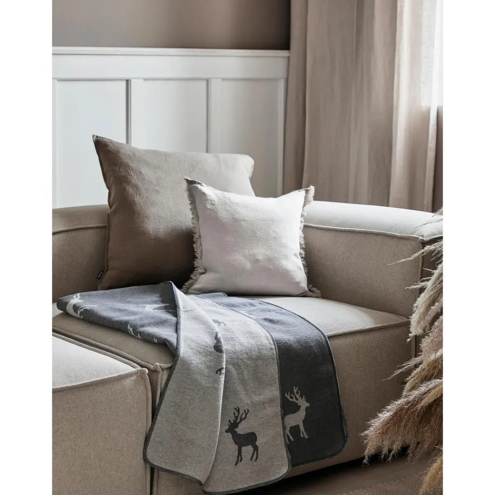 Copricuscino In Lino Con Frange Luana*Westwing Collection Hot