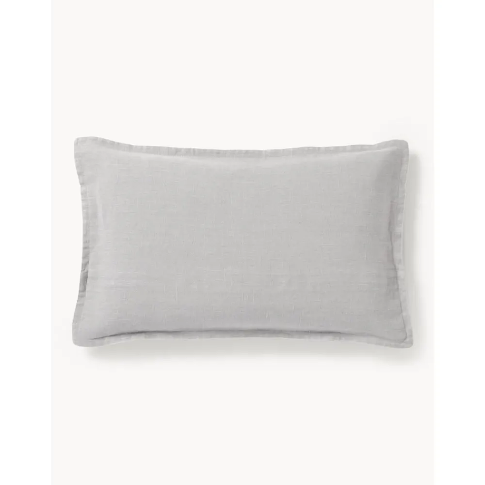Copricuscino In Lino Grigio Chiaro Lanya*Westwing Collection Discount