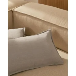 Copricuscino In Lino Grigio Chiaro Lanya*Westwing Collection Discount