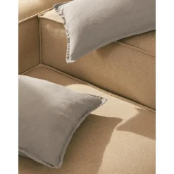 Copricuscino In Lino Grigio Chiaro Lanya*Westwing Collection Outlet