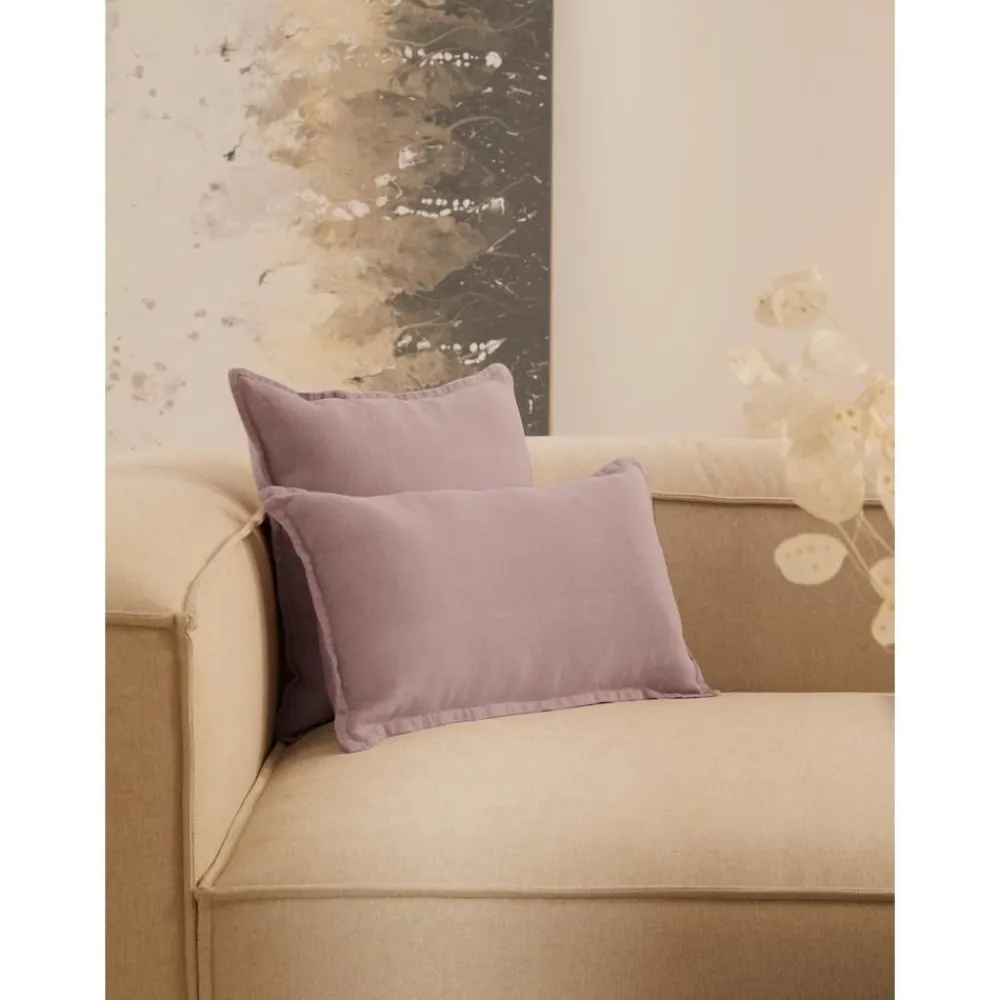 Copricuscino In Lino Rosa Antico Lanya*Westwing Collection Discount