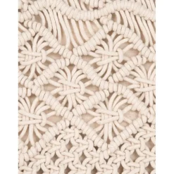 Copricuscino In Macrame Color Ecru Nalina*Westwing Collection New