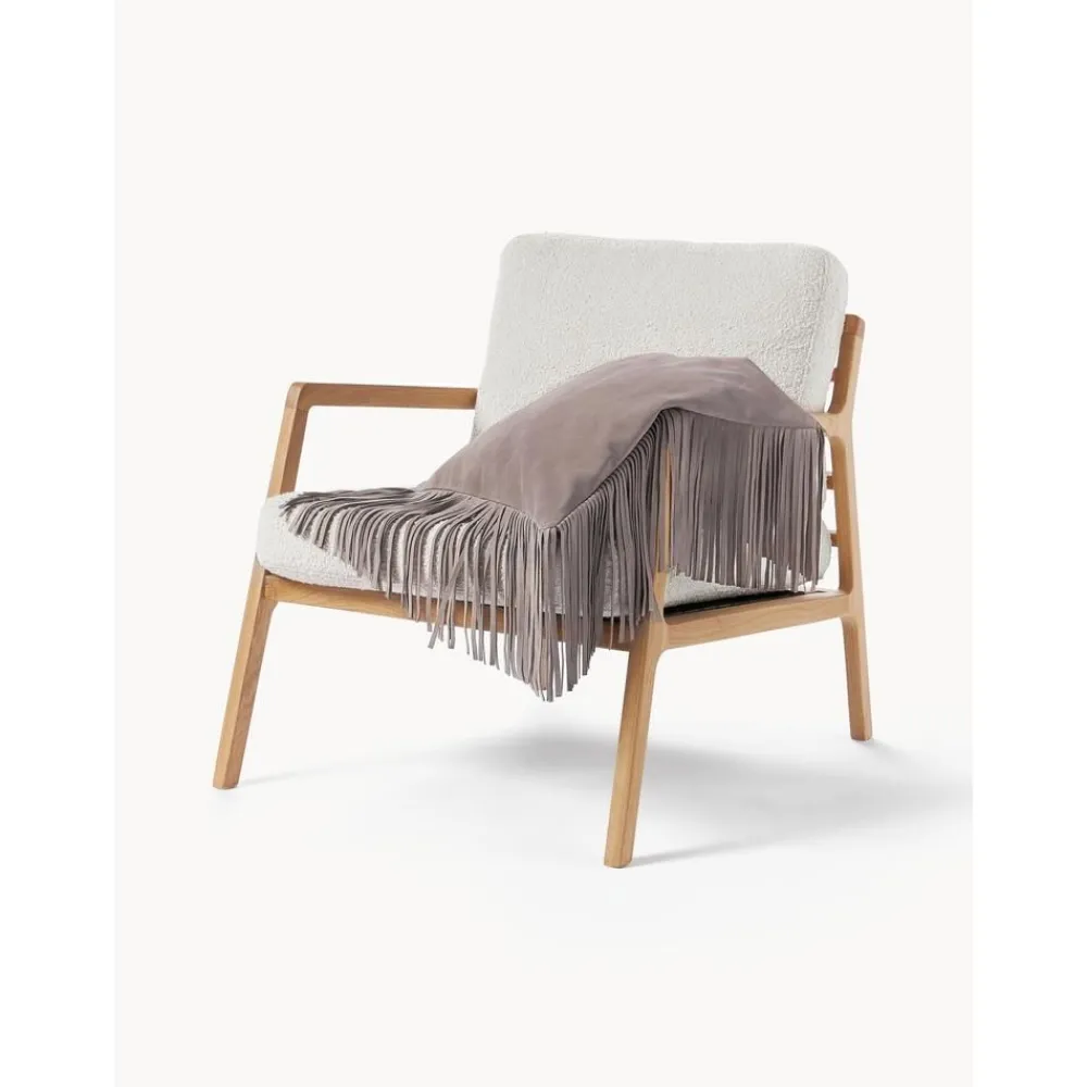 Copricuscino In Pelle Con Frange Amaia*Westwing Collection Online