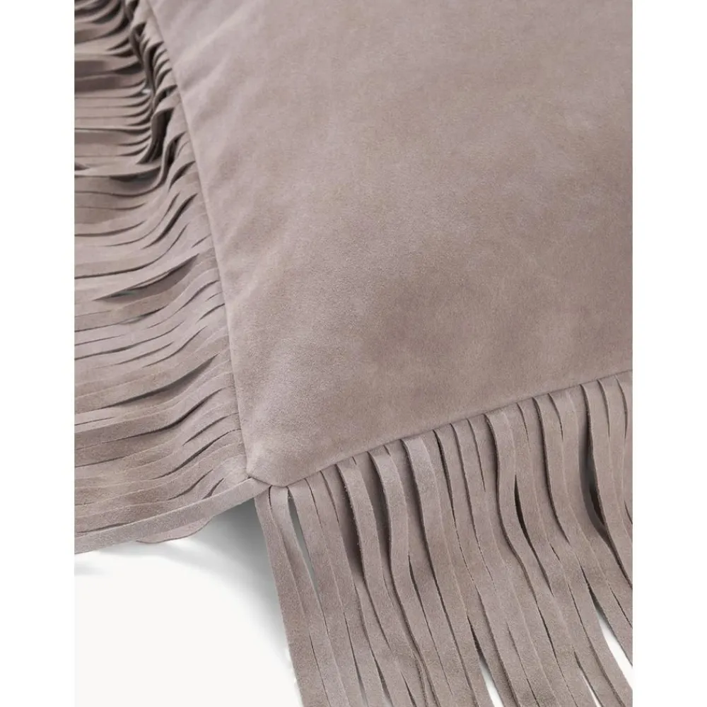 Copricuscino In Pelle Con Frange Amaia*Westwing Collection Online