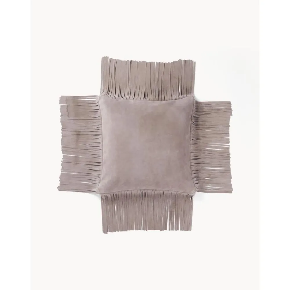 Copricuscino In Pelle Con Frange Amaia*Westwing Collection Online