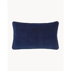Copricuscino In Velluto Blu Navy Dana*Westwing Collection Outlet