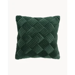 Copricuscino In Velluto Con Motivo Strutturato Sina*Westwing Collection Outlet