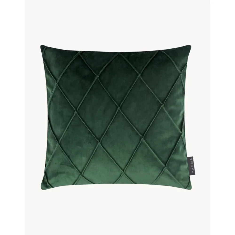 Copricuscino In Velluto Con Motivo A Rombi Nobless*Magma Sale