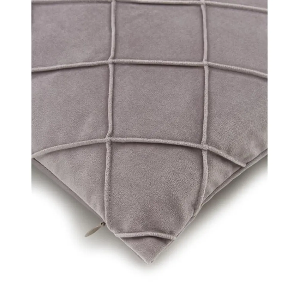 Copricuscino In Velluto Con Struttura Rombi Luka*Westwing Collection Outlet