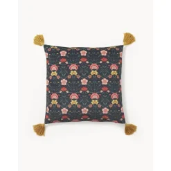 Copricuscino In Velluto Con Motivo Floreale E Nappe Pari*Westwing Collection Online