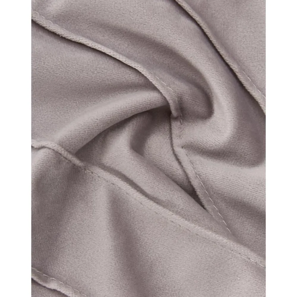 Copricuscino In Velluto Grigio Chiaro Con Motivo Strutturato Leyla*Westwing Collection Fashion