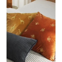 Copricuscino In Velluto Ricamato Giro*Westwing Collection New