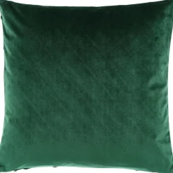 Copricuscino In Velluto Verde Scuro Con Motivo Strutturato Leyla*Westwing Collection New