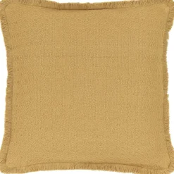 Copricuscino Reversibile Color Giallo Con Frange Decorative Loran*Westwing Collection Online