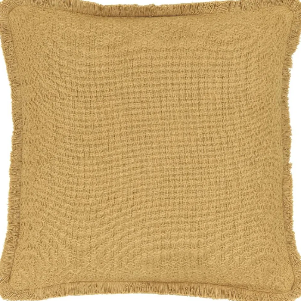 Copricuscino Reversibile Color Giallo Con Frange Decorative Loran*Westwing Collection Online