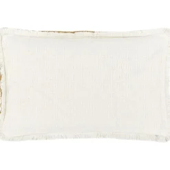 Copricuscino Reversibile Color Giallo Con Frange Decorative Loran*Westwing Collection Outlet