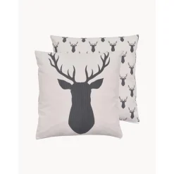 Copricuscino Reversibile In Cotone Organico Deer*Westwing Collection Hot